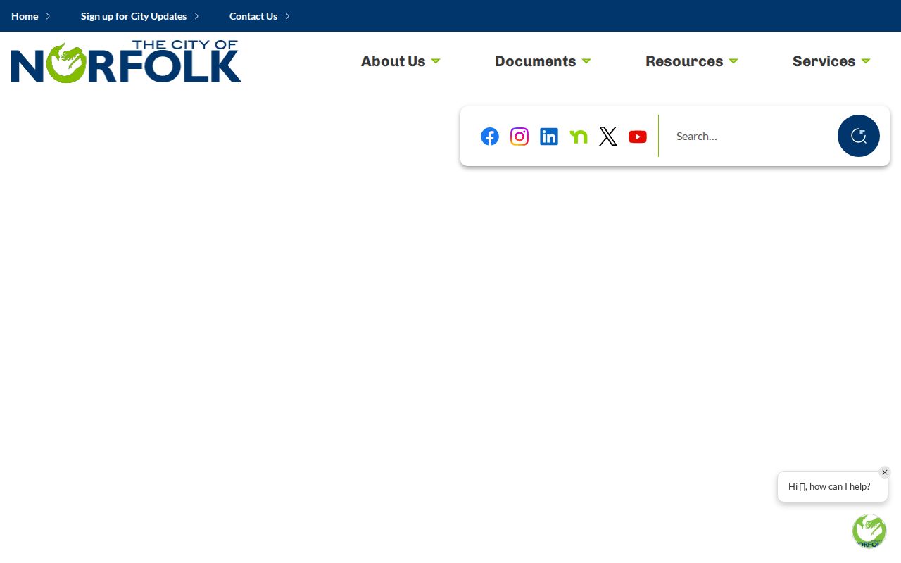 Official Norfolk Police Department page and building information